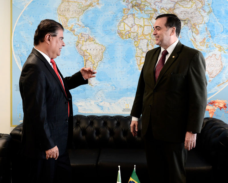 Embajador Delgadillo se reúne con Senador Nelsinho Trad (hijo) del Brasil