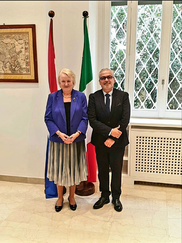 Embajador del Paraguay en Italia se reunió con Directora General de la Organización Internacional de Derecho para el Desarrollo