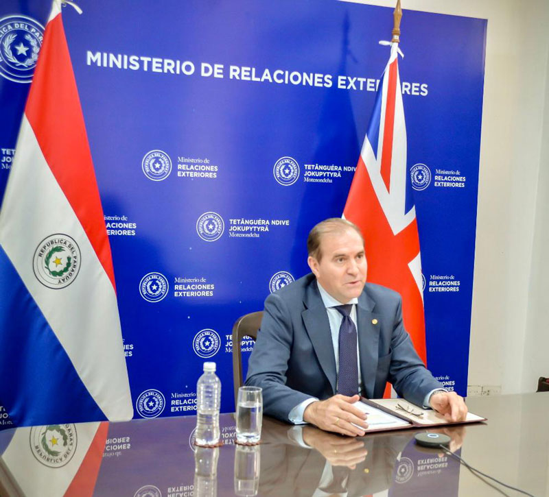 Canciller Arriola y subsecretario de Estado de Reino Unido buscan fortalecer el relacionamiento bilateral y los lazos de amistad