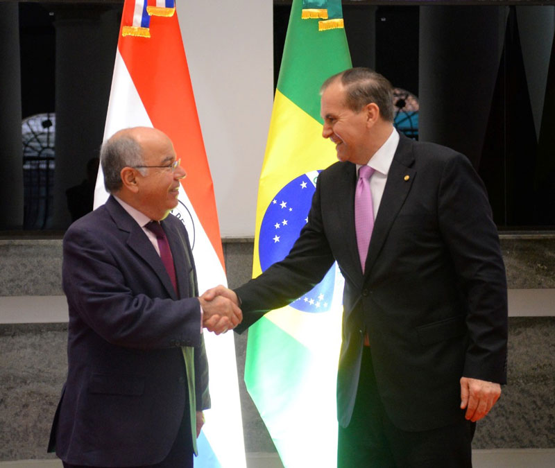 Declaración de prensa del canciller Julio Arriola tras la visita oficial del ministro de Relaciones Exteriores del Brasil, Mauro Vieira