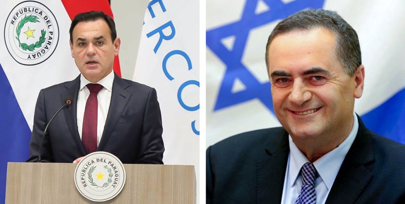 Cancilleres de Paraguay e Israel dialogan sobre apertura de embajada en Asunción