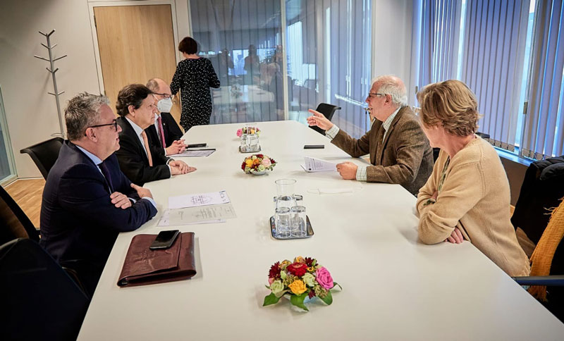 El Canciller Nacional se reunió con Josep Borrell, alto representante de la Unión Europea para Asuntos Exteriores y Política de Seguridad