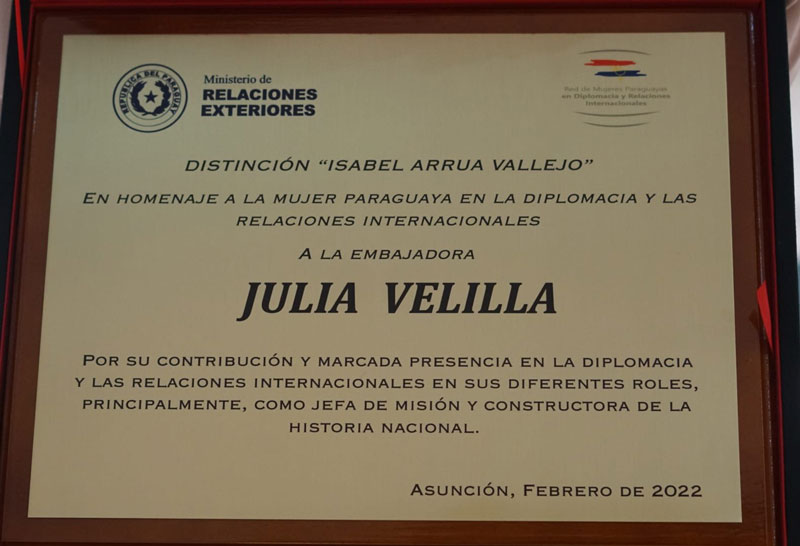 Entregarán distinción a embajadoras que prestaron servicios al país, en el marco del Día de la Mujer Paraguaya