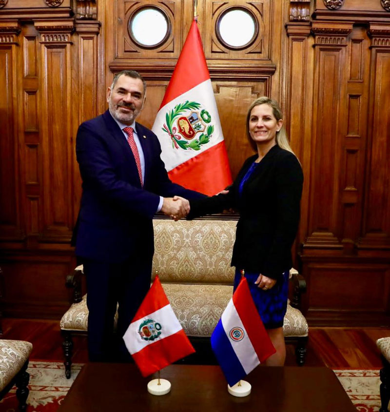 Embajador en Perú visitó a la presidenta de la Comisión de Relaciones Exteriores del Congreso de Perú
