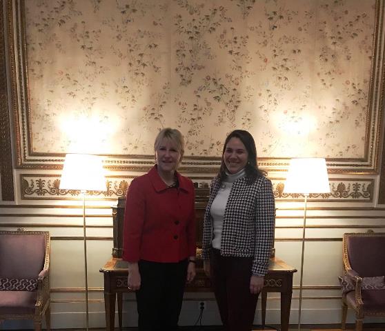 Embajadora Romina Taboada se reunió con la Ministra de Asuntos Exteriores de Suecia