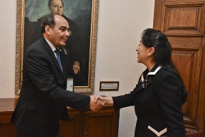 El Canciller Rivas recibió a la viceministra Parlamentaria de Asuntos Exteriores del Japón