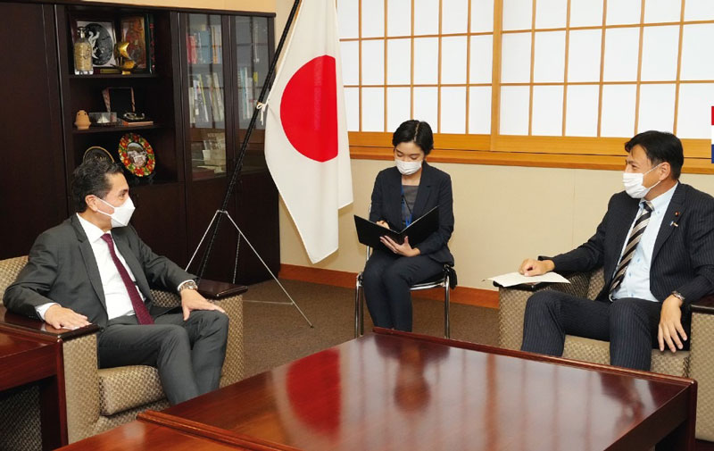Embajador y nuevo ministro de Estado del Japón promueven proyectos de cooperación para el desarrollo del Paraguay