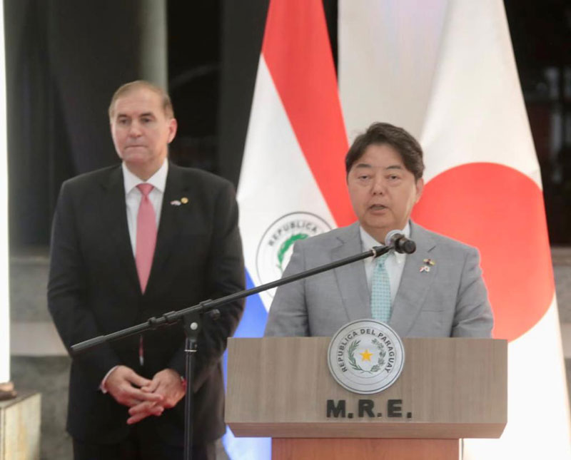 Declaración de prensa del ministro de Asuntos Exteriores del Japón, Yoshimasa Hayashi, tras su visita oficial a Paraguay
