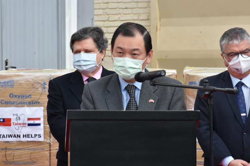 Taiwán entrega segundo lote de concentradores de oxígeno que aliviará la demanda de internación en hospitales 