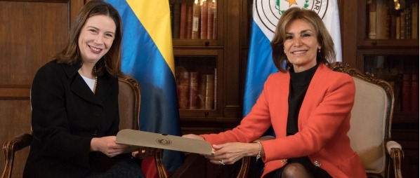 Embajadora Sophia López Garelli presentó copia de cartas credenciales a la Cancillería colombiana