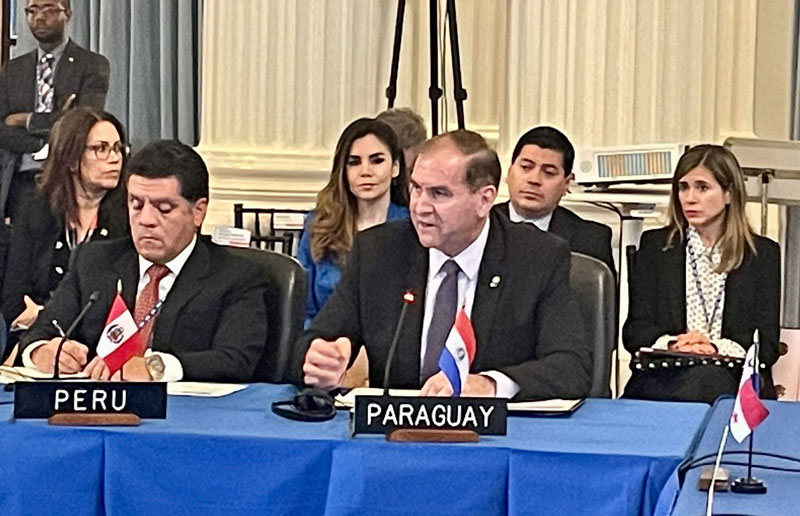 OEA: Canciller Arriola agradeció la importante contribución de los observadores permanentes de la organización