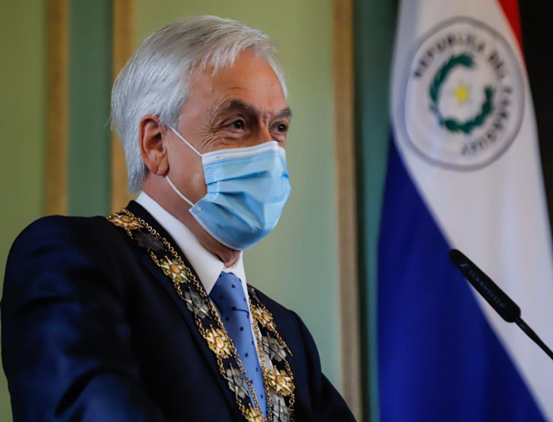 El presidente Piñera anuncia nueva cooperación al Paraguay con 100 mil dosis de vacunas contra COVID-19