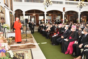El Estado, iglesia, diplomáticos y la sociedad civil, dieron la bienvenida al cardenal López