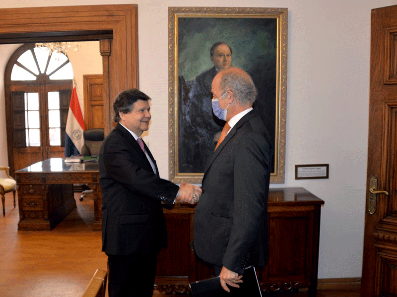 El ministro de Relaciones Exteriores recibió en audiencia al embajador de la República Portuguesa, José Frederico Viola de Drummond Ludovice