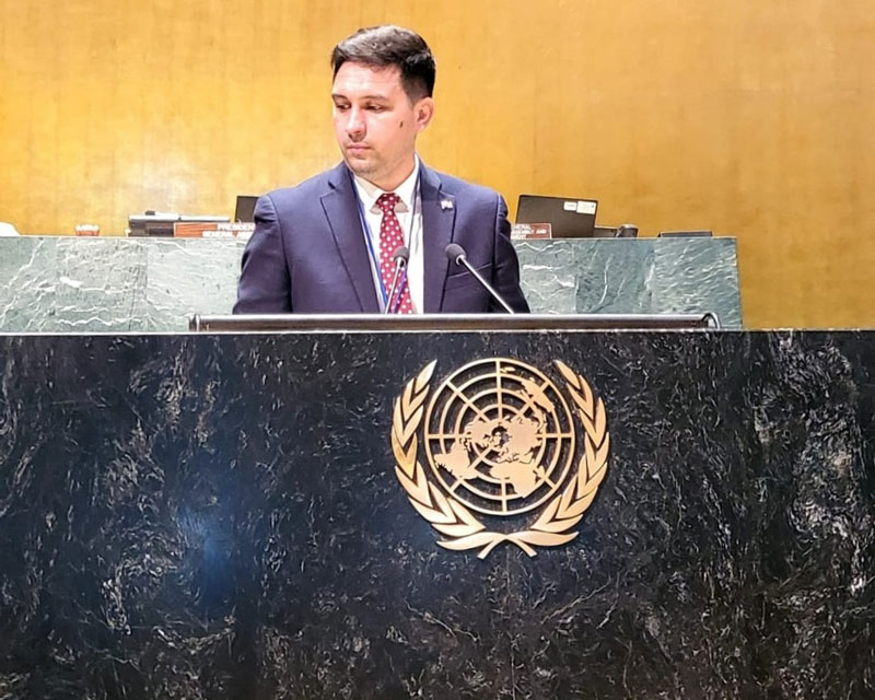 Ministro de la Juventud expuso sobre políticas públicas del Paraguay ante Asamblea General  de las Naciones Unidas