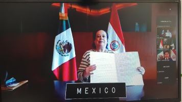 Embajadora Amarilla presentó copia de Cartas Credenciales en la Cancillería de México
