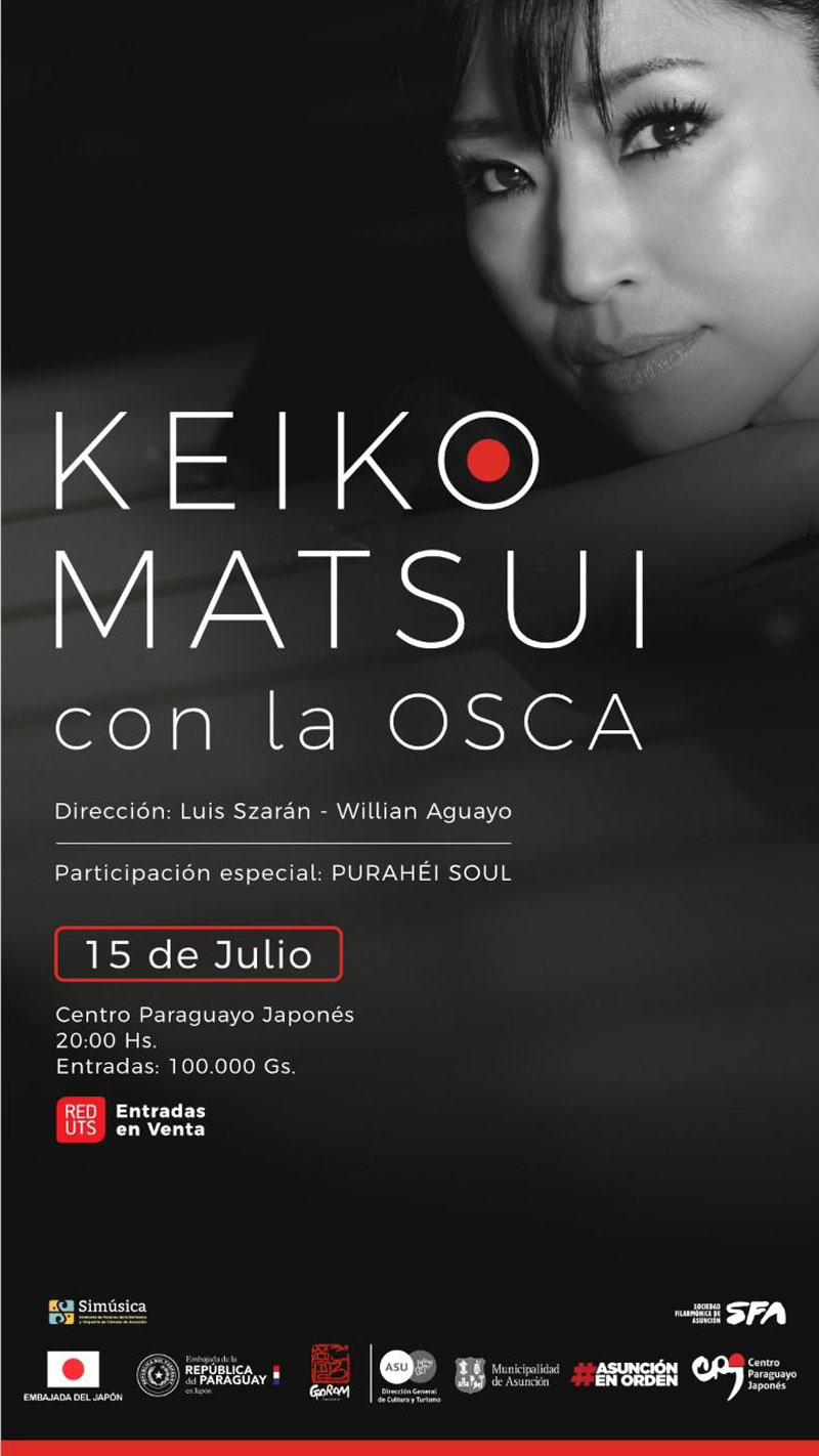 Pianista y compositora japonesa Keiko Matsui visitará Paraguay