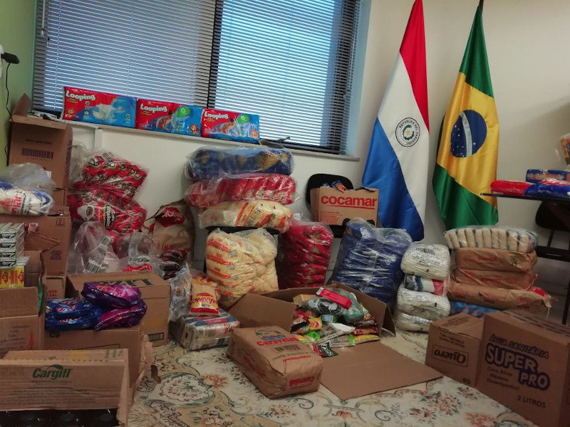 Consulado en Río adelanta entrega y refuerza kits de alimentos y productos de higiene