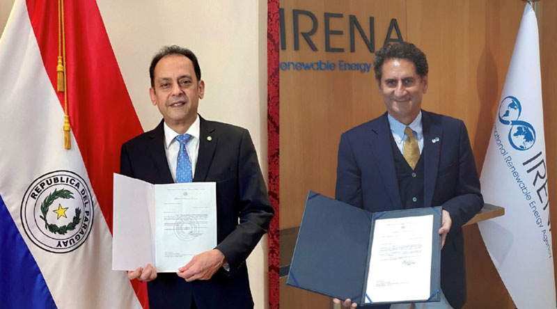 Paraguay acredita representante en la Agencia de Energías Renovables