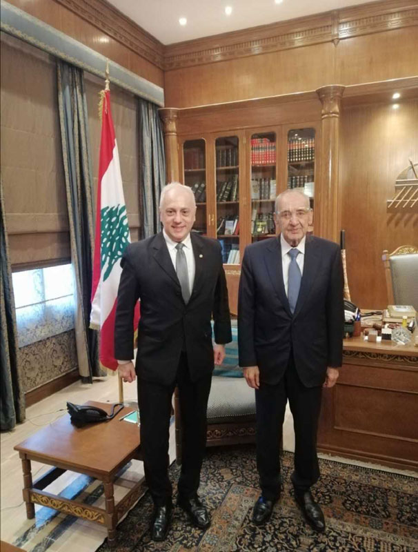 Encargado de Negocios en Beirut repasó temas bilaterales con autoridades y líderes del Líbano 