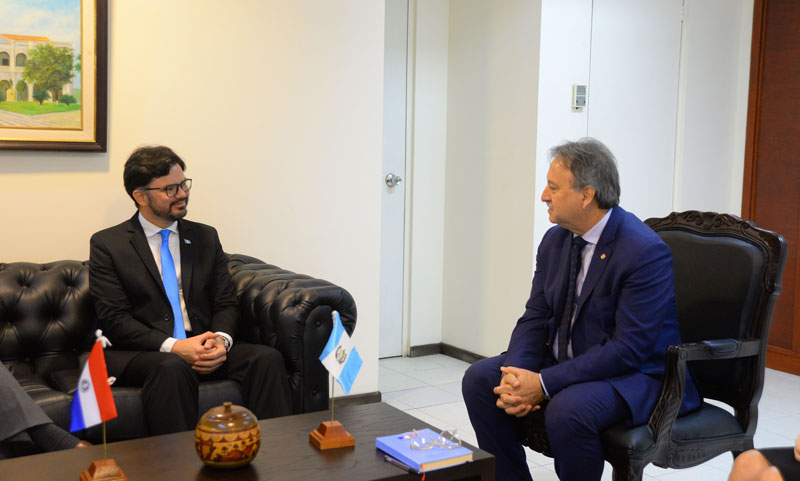 Ministro Sustituto de Relaciones Exteriores recibió en audiencia al Embajador de Guatemala