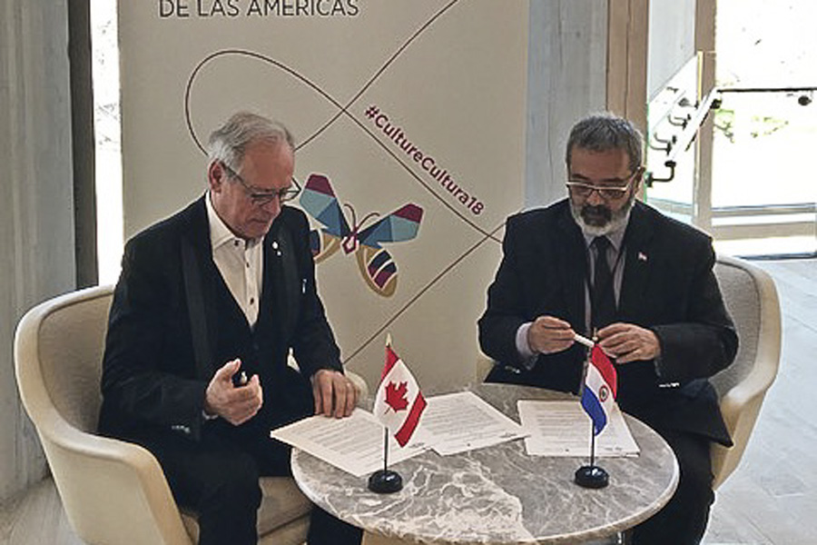 Paraguay y Canadá suscriben Acuerdo de Cooperación Cultural