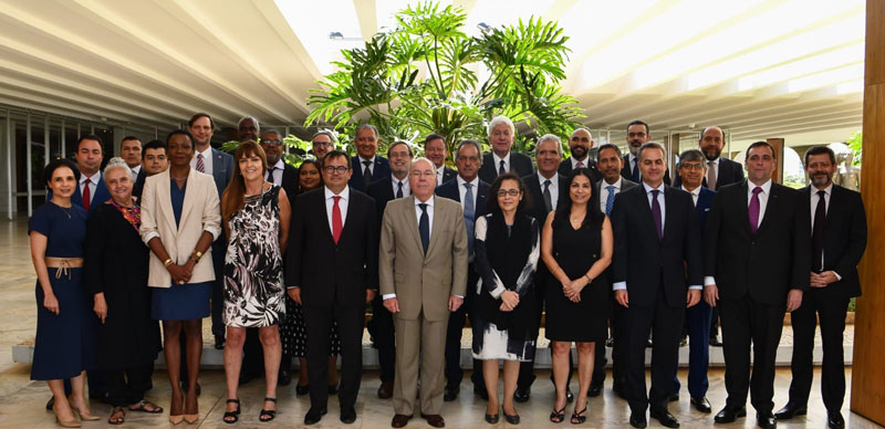 Embajador paraguayo participa de la primera reunión del Grulac con el canciller brasileño