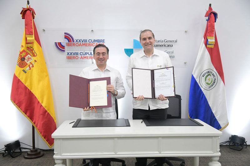 Cancilleres de Paraguay y el Reino de España firman convenio para evitar la doble imposición entre ambos países