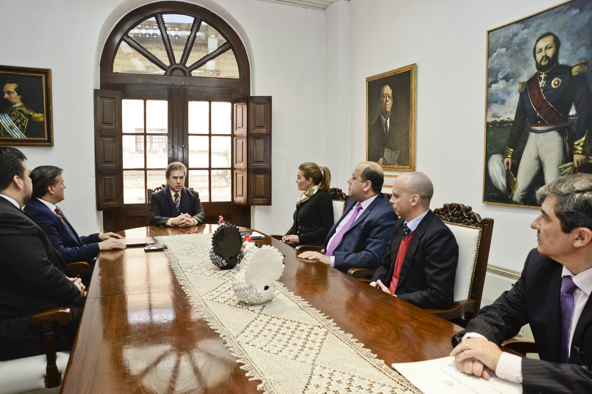 El Canciller Nacional recibió a la Comisión Directiva de la Asociación de Diplomáticos Escalafonados del Paraguay (ADEP)
