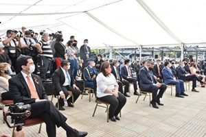 El Presidente asistió a la inauguración de mejoras y ampliaciones en la Conmebol