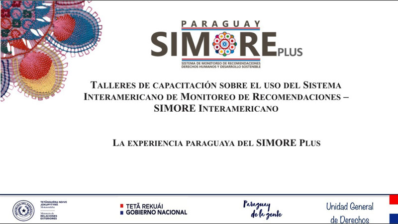 Paraguay coopera con la CIDH en la capacitación para el uso del SIMORE Interamericano