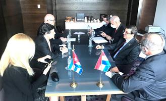Canciller Acevedo se reunió con su par cubano Bruno Rodríguez