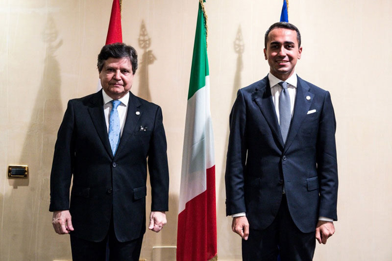 Ministro Euclides Acevedo se reunió con el Ministro de Asuntos Exteriores de Italia