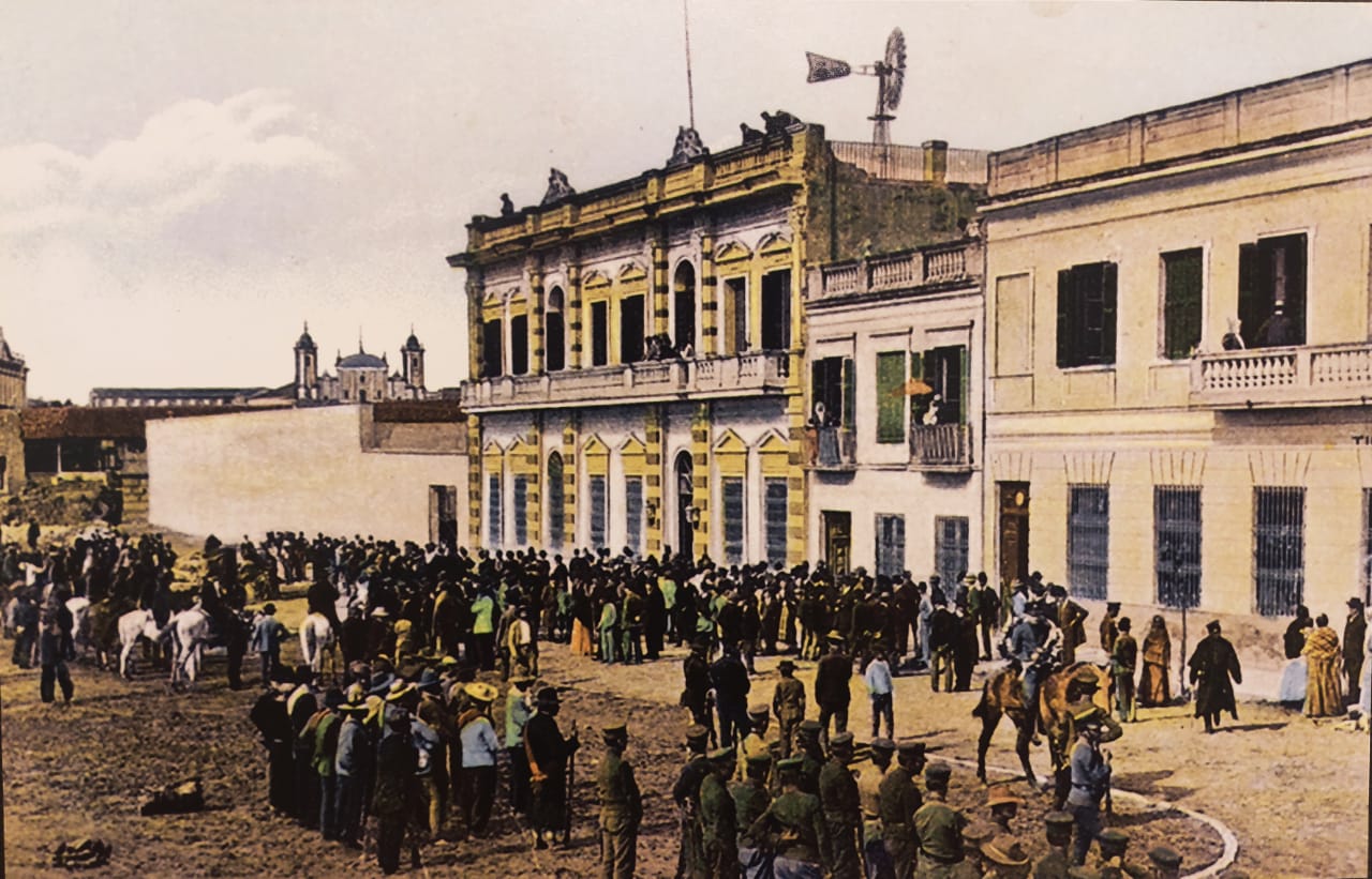 Inauguración de la Escuela Normal de Maestros en 1909, hoy Colegio Presidente Franco