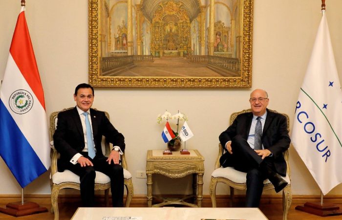 Reunión del canciller con presidente del BID