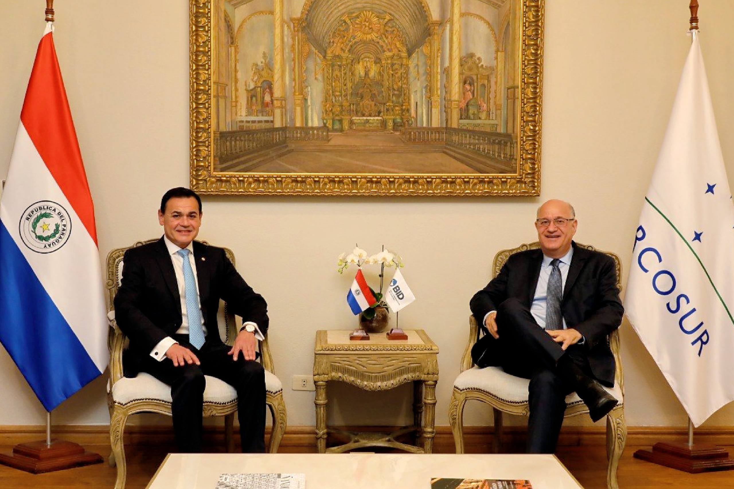 Reunión del canciller con presidente del BID