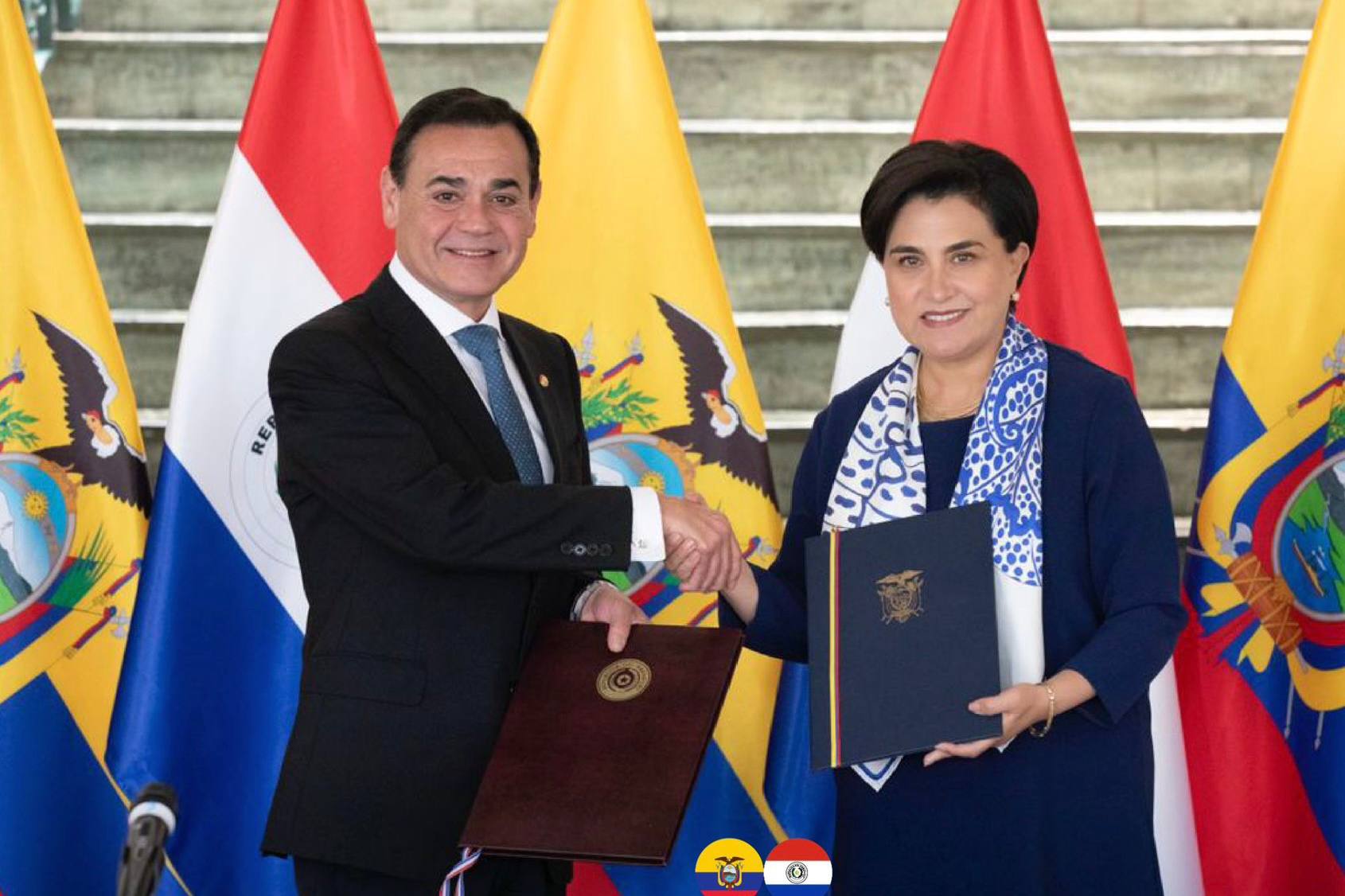 Cancilleres de Paraguay y Ecuador