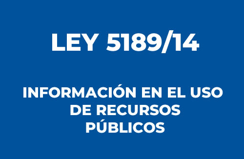 Ley 5189 - Informe de Uso de Bienes Públicos